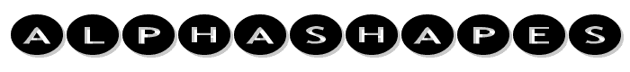 AlphaShapes ovals 2 font